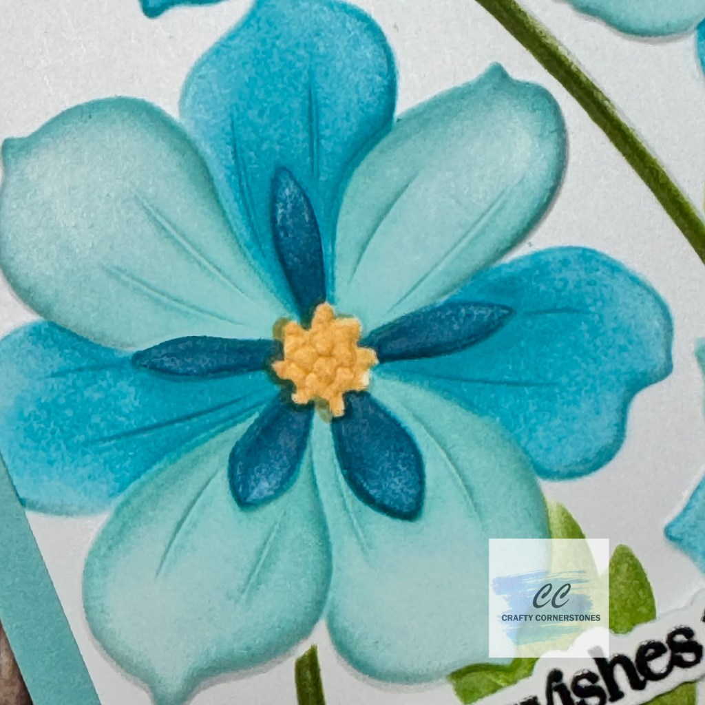 Elegant Birthday Card with Ruffled Blooms