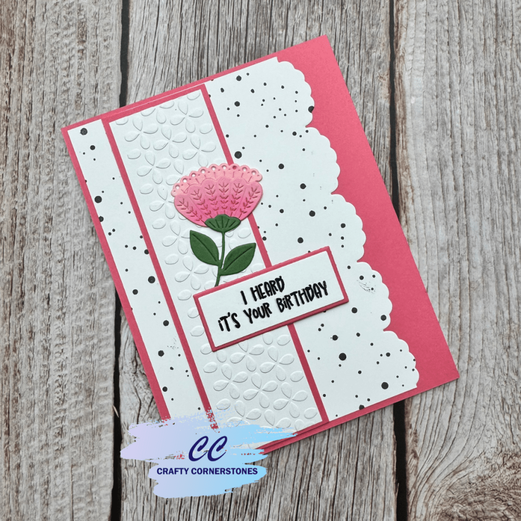 Spellbinders Day 13 Advent 2025: Birthday Card with a Strip Embossing&nbsp;Folder