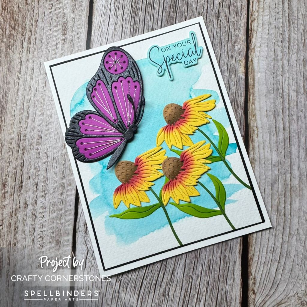 Butterfly Dance Card Tutorial | Spellbinders Stitching Die of the Month January&nbsp;2026