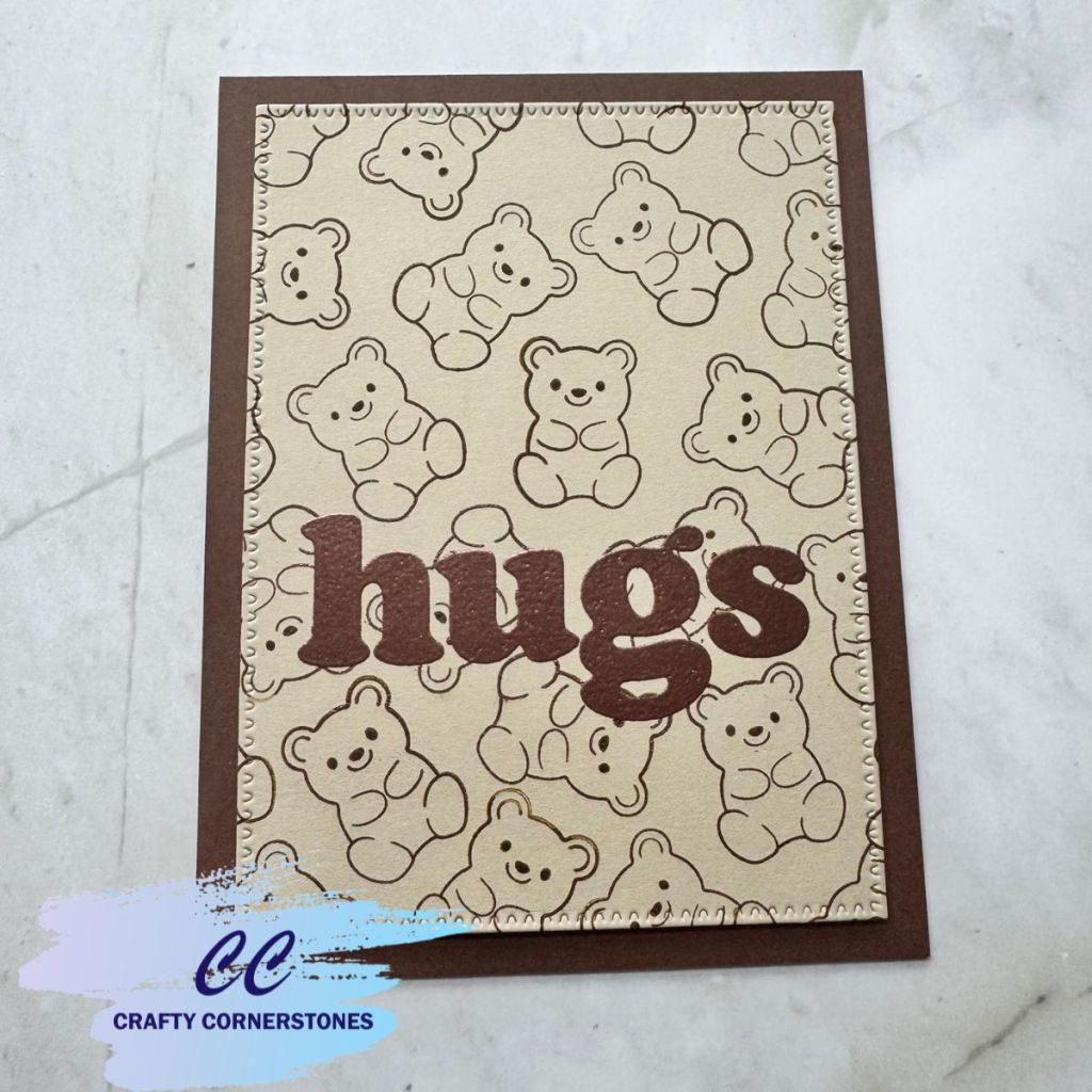Quick & Easy Paper Hug Card with Bold Sentiment Stamping