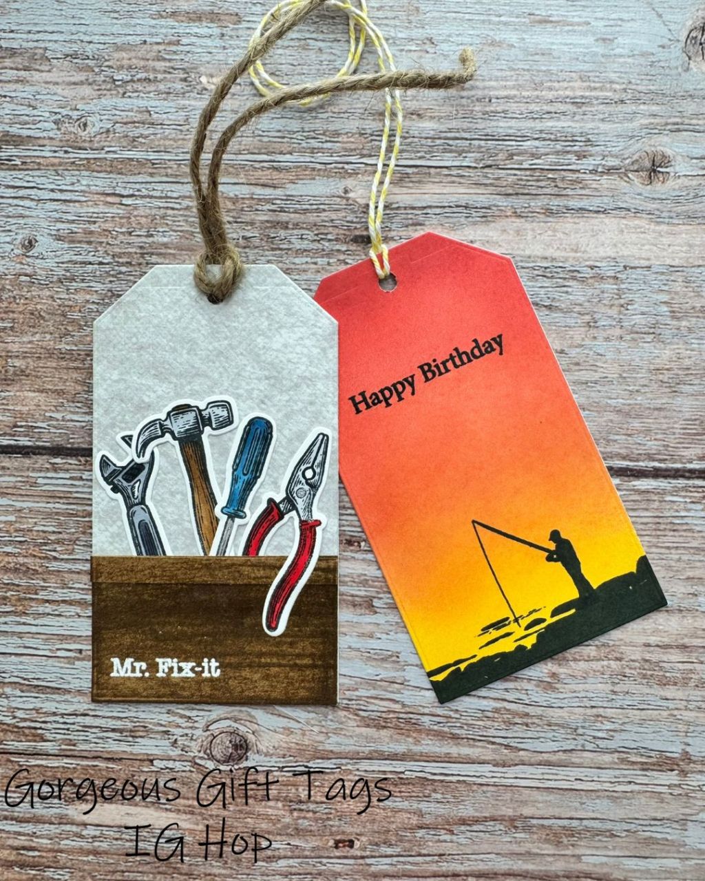 Masculine Handmade Gift Tags | Easy Gift Tag Ideas with Gina K&nbsp;Designs