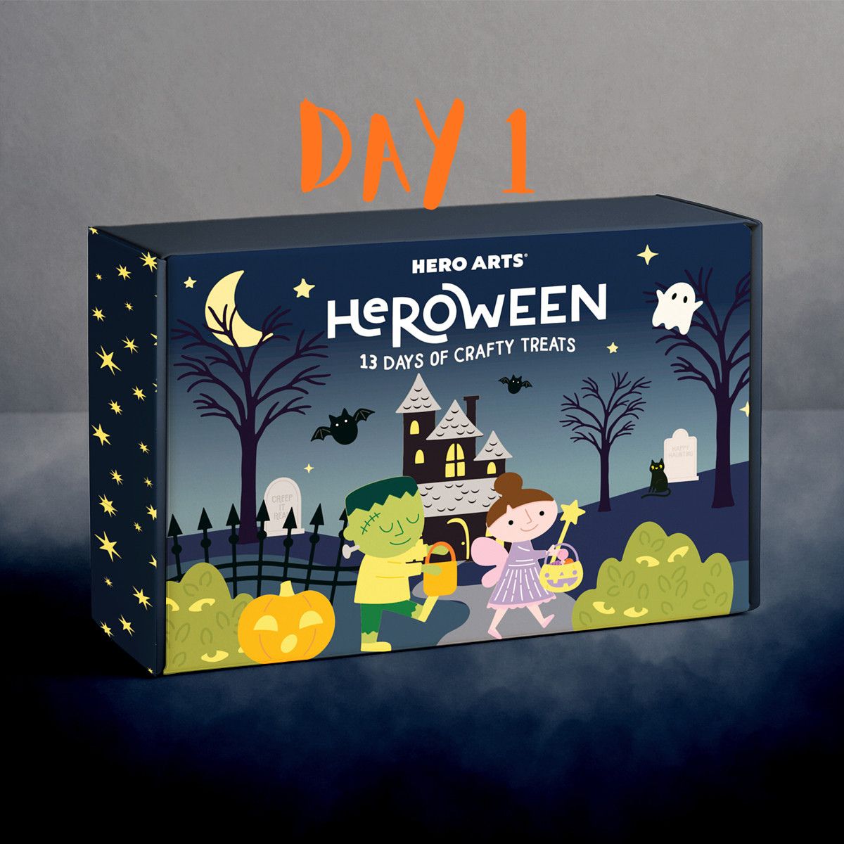 Hero Arts HEROween Day 1: A Trick-or-Treating Ghost Card Tutorial
