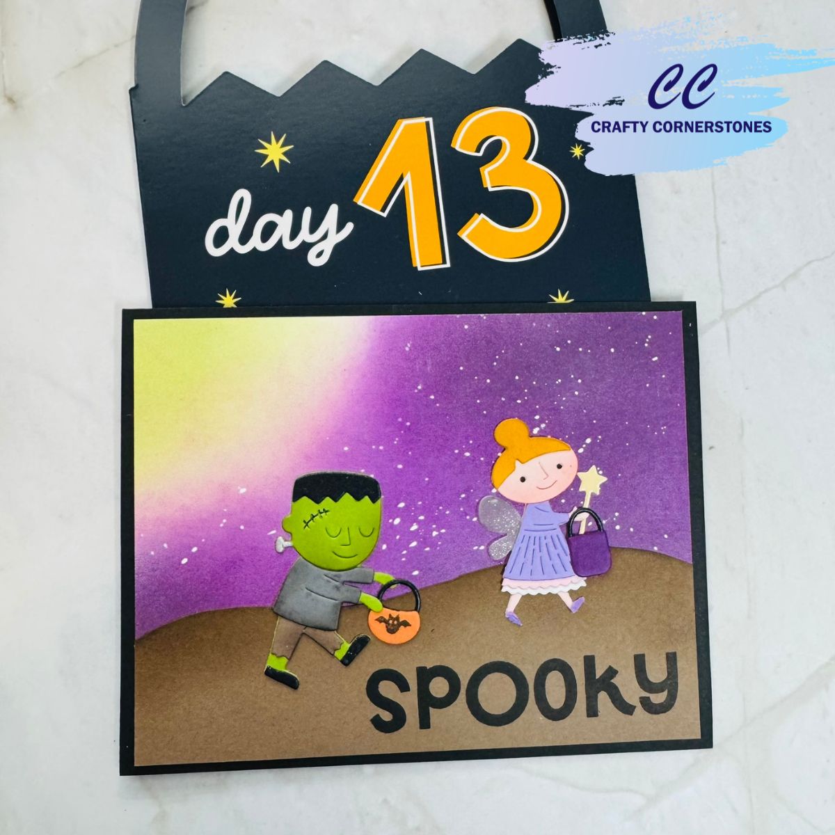 Moonlit Trick-or-Treaters – Day 13 of the Hero Arts HEROween Box